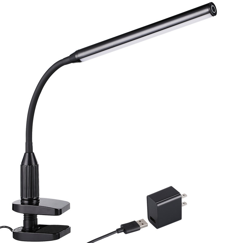 Wrought Studio Adjustable Integrated LED Dimmable Desk Lamp with USB